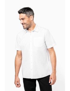 K-KA543-MEN'S SHORT-SLEEVED COTTON POPLIN SHIRT 2